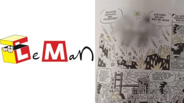 Leman dergisinin karikat&uuml;r&uuml;ne soruşturma başlatıldı: Siyasilerden peş peşe tepkiler 